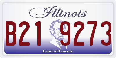 IL license plate B219273