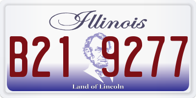 IL license plate B219277