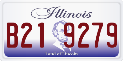 IL license plate B219279