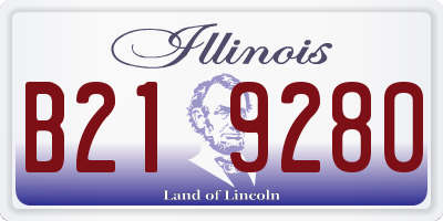 IL license plate B219280