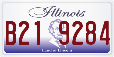 IL license plate B219284