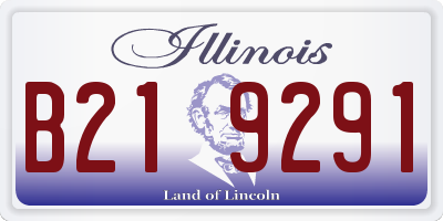 IL license plate B219291