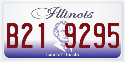 IL license plate B219295