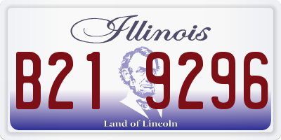 IL license plate B219296