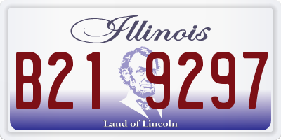 IL license plate B219297
