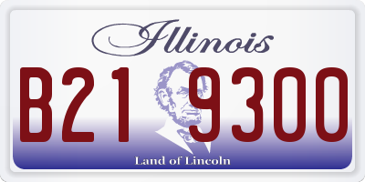 IL license plate B219300