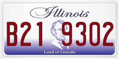 IL license plate B219302