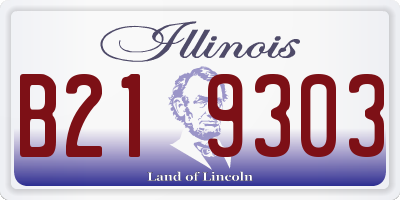 IL license plate B219303