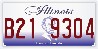 IL license plate B219304