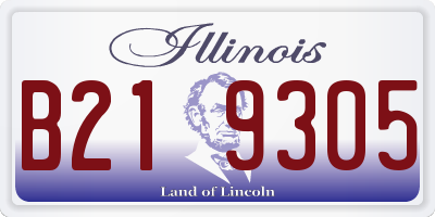 IL license plate B219305