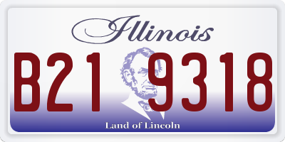 IL license plate B219318