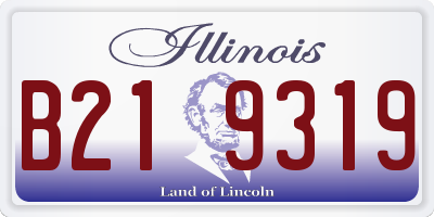 IL license plate B219319