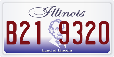 IL license plate B219320