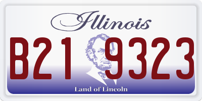 IL license plate B219323