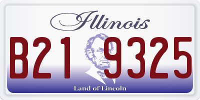 IL license plate B219325