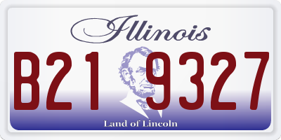 IL license plate B219327