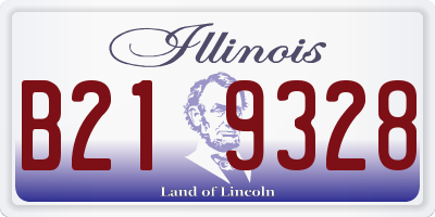 IL license plate B219328