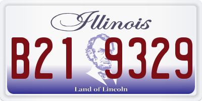 IL license plate B219329