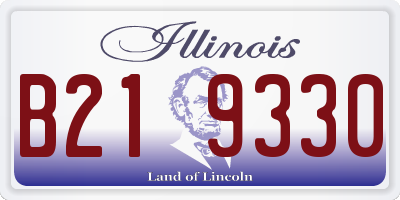 IL license plate B219330