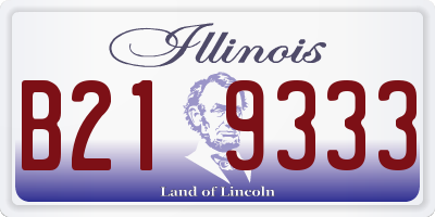 IL license plate B219333