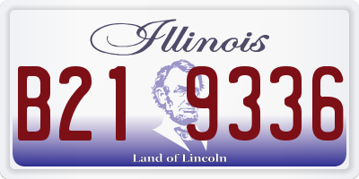IL license plate B219336