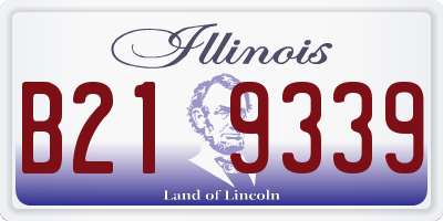 IL license plate B219339