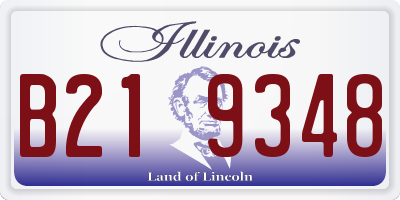 IL license plate B219348