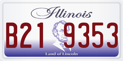 IL license plate B219353