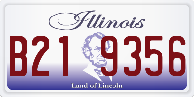 IL license plate B219356
