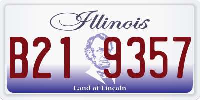 IL license plate B219357