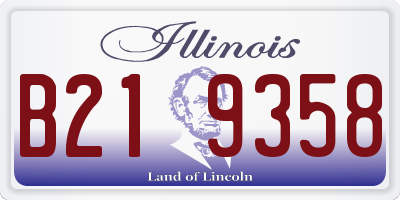 IL license plate B219358