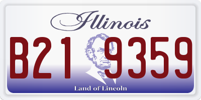IL license plate B219359