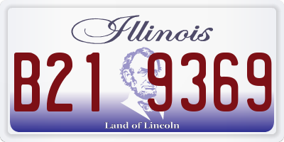 IL license plate B219369
