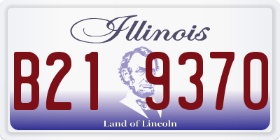 IL license plate B219370