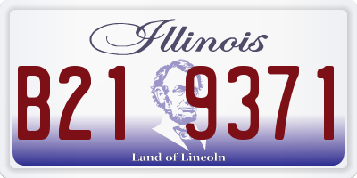 IL license plate B219371