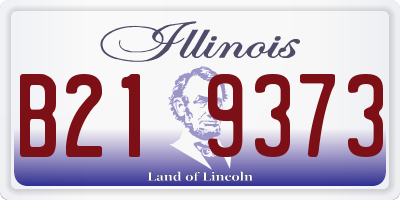 IL license plate B219373