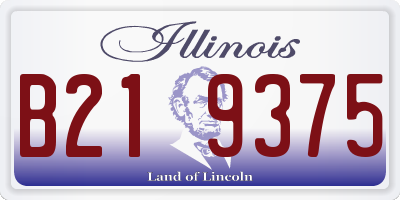 IL license plate B219375