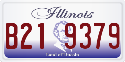 IL license plate B219379