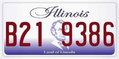 IL license plate B219386