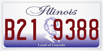 IL license plate B219388