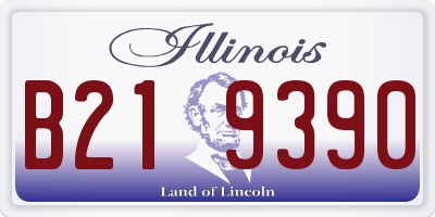 IL license plate B219390