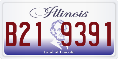 IL license plate B219391