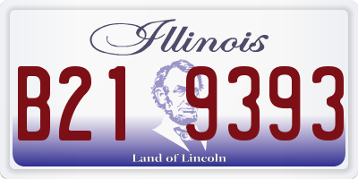 IL license plate B219393