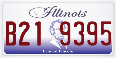 IL license plate B219395