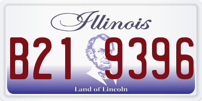 IL license plate B219396