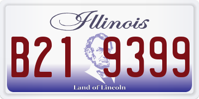 IL license plate B219399