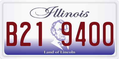 IL license plate B219400