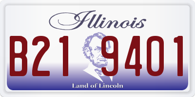 IL license plate B219401