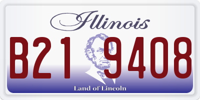 IL license plate B219408