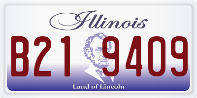 IL license plate B219409